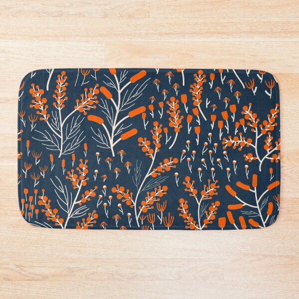 Item preview, Orange Flowers Pattern designed and sold by space-kitten.