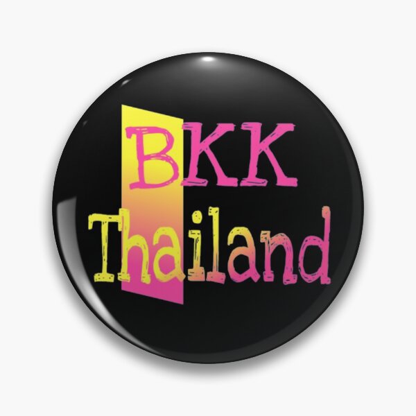 Item preview, BKK Thailand Pink and Yellow (Black Background) designed and sold by KacyCupcake.