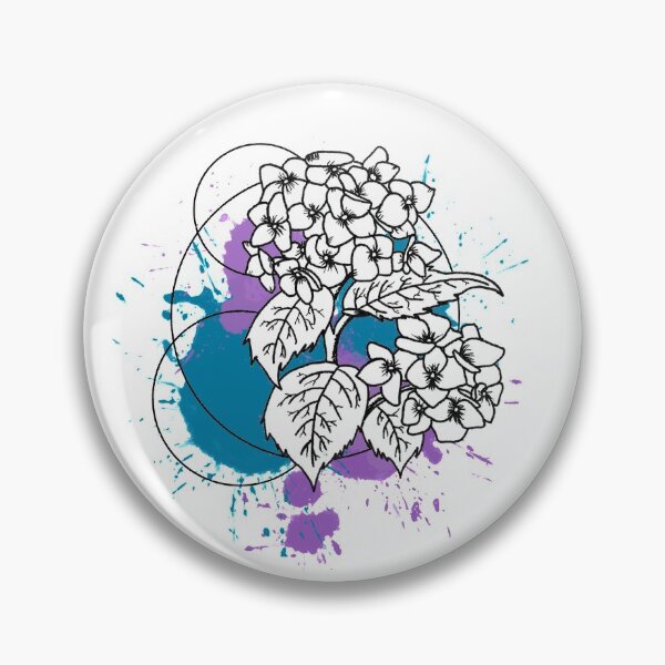 Item preview, Arte de salpicaduras de hortensias designed and sold by PolosPolis.