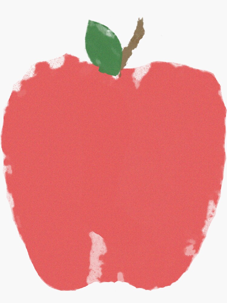 "Apple Print Design" Sticker by kbradish Redbubble