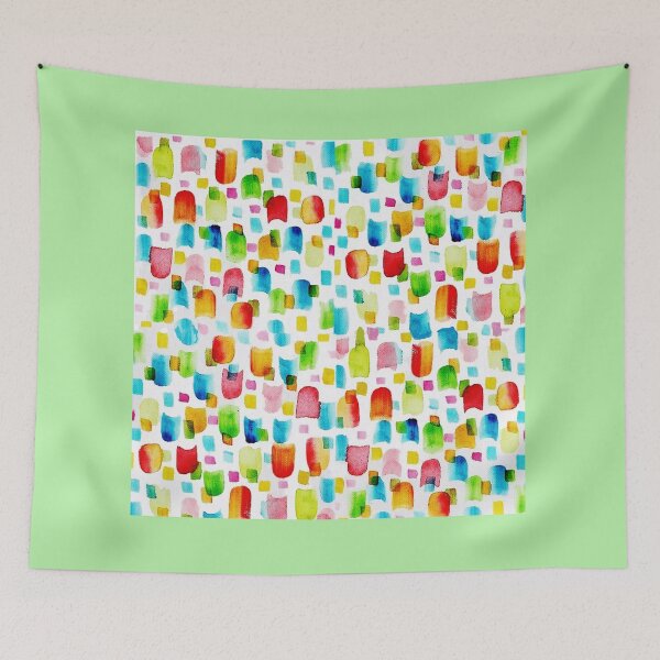 Item preview, multicolor arty, printed pattern, confetti tutti fruti / watercolor / 1 designed and sold by voicivoila.