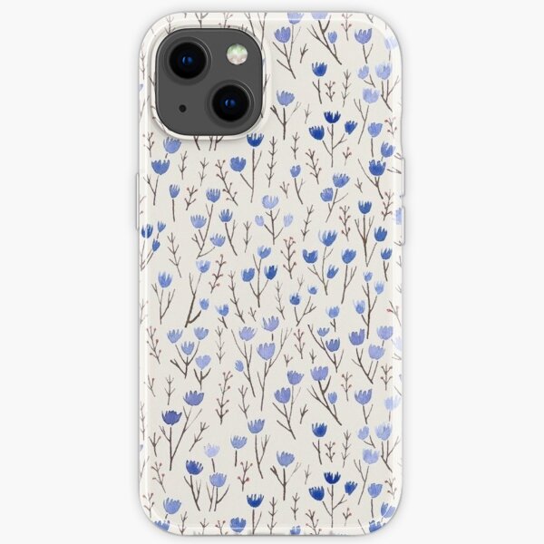 Blue Flowers iPhone Soft Case