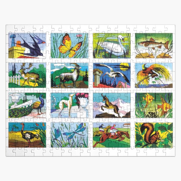 16 jolies bêtes stylisées Puzzle