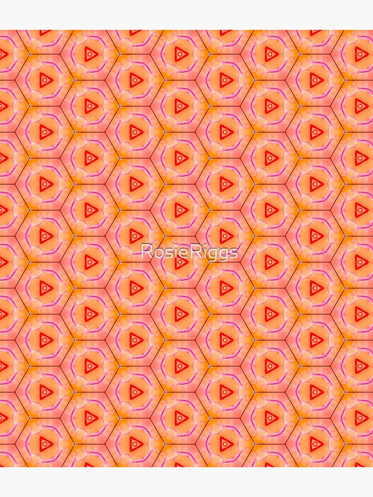 Thumbnail 3 of 3, Backpack, A Rose is a Rose - Except When It's A Honeycomb designed and sold by RosieRiggs.