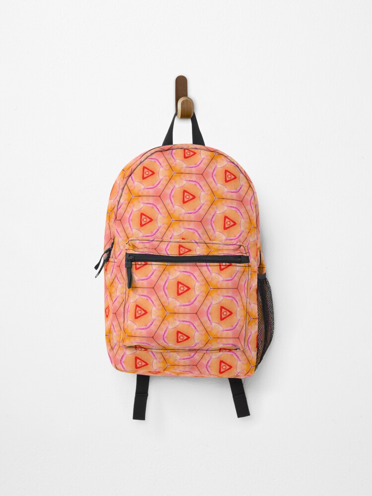 Thumbnail 1 of 3, Backpack, A Rose is a Rose - Except When It's A Honeycomb designed and sold by RosieRiggs.