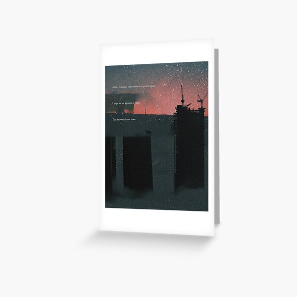 A Galactic Melancholy IV Greeting Card