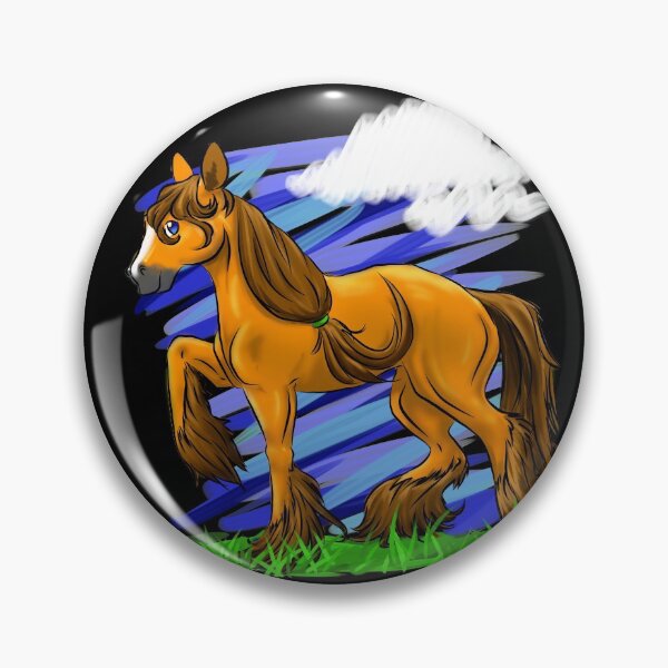 Item preview, Gold Clydesdale Horse designed and sold by Zovanah.