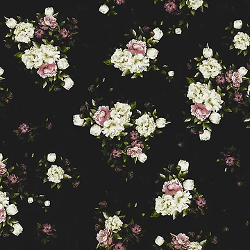 Artwork thumbnail, English Roses Pattern Print by MCMXCV-PROJECT