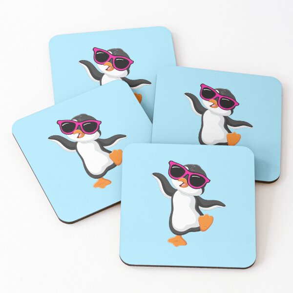 Item preview, Cute Dancing Penguin with Hot Pink Sunglasses designed and sold by WildHoneyDesign.