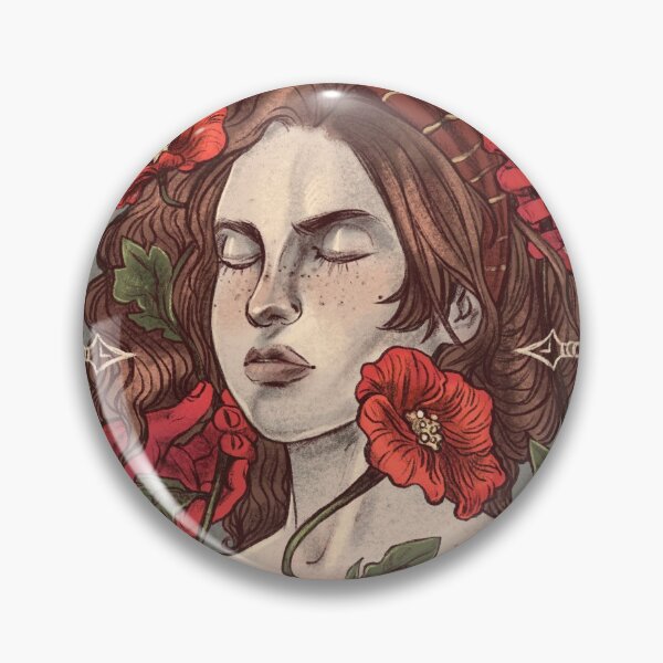 Item preview, The Arcana Portia portrait with flowers  designed and sold by MedievalRave.