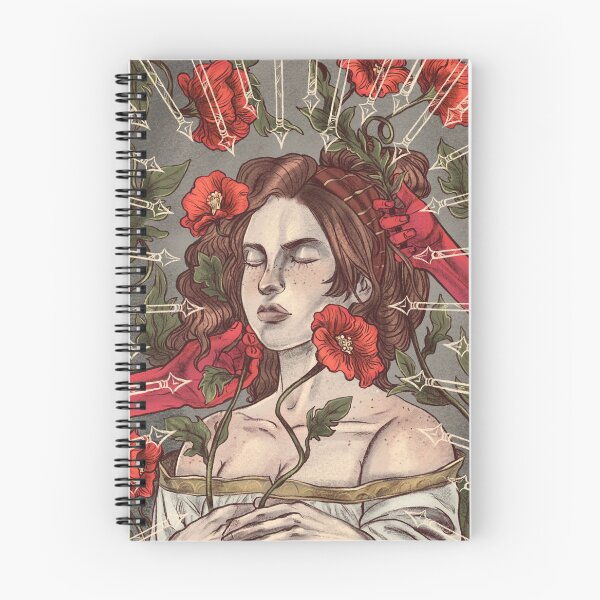 Item preview, The Arcana Portia portrait with flowers  designed and sold by MedievalRave.