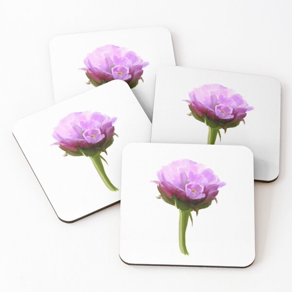 Item preview, Pink thrift flower painting designed and sold by Something Arty.