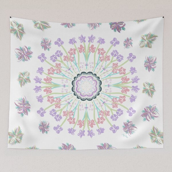 Item preview, Dancing Vibrant flowers spiraling and swaying  designed and sold by busyBeanz.