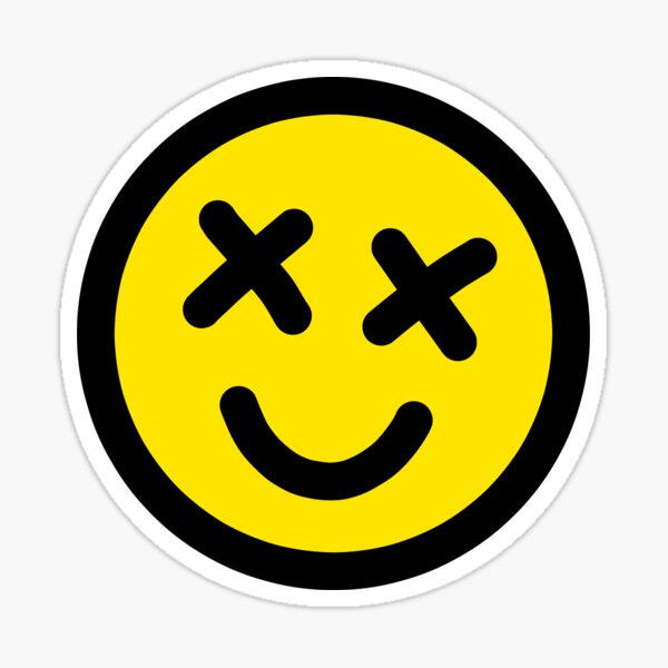 smiley☻です✩ Dead Smiley Face Stickers for Sale | Redbubble