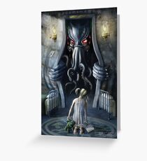Cthulhu Entering our World: Wishful Thinking Greeting Card