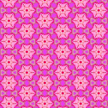 Artwork thumbnail, Pink Star Kaleidoscope by RosieRiggs
