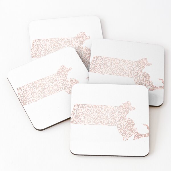 Item preview, Rose Gold Massachusetts State  designed and sold by Pricillav07.