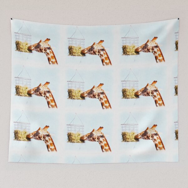 Item preview, Giraffe feeding from overhead basket designed and sold by ashishagarwal74.