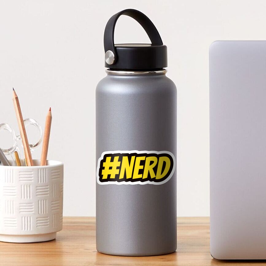 #NERD - Funny Hashtag Nerd Design Sticker