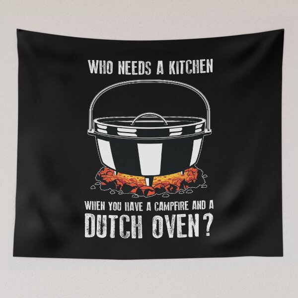 Item preview, Kitchen Outdoor Campfire Cooking Dutch Oven print designed and sold by jakehughes2015.