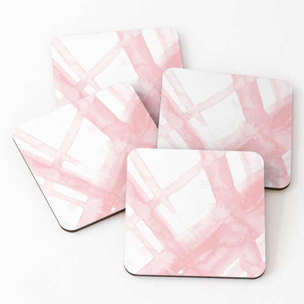 Item preview, Blush Pink Brush Strokes - Abstract Watercolor Painting no.1 designed and sold by lanakat.