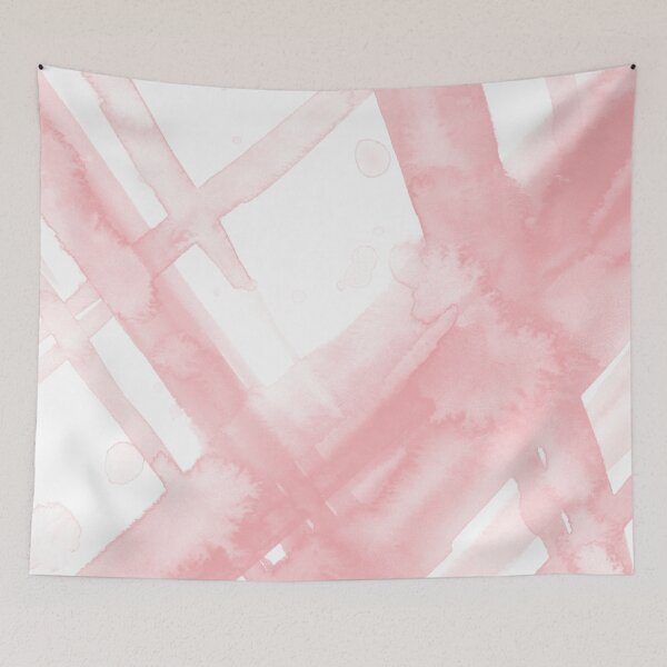 Item preview, Blush Pink Brush Strokes - Abstract Watercolor Painting no.1 designed and sold by lanakat.