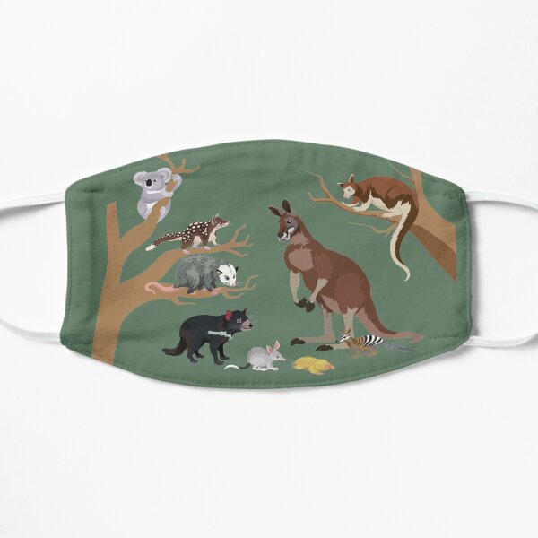 I Am Thankful For Marsupials Flat Mask