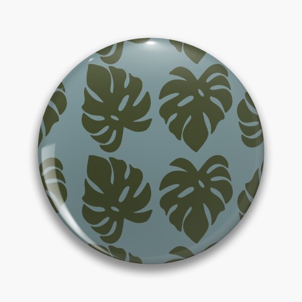 Item preview, Dark Green & Blue Monstera Leaf Pattern designed and sold by WildeandCo.