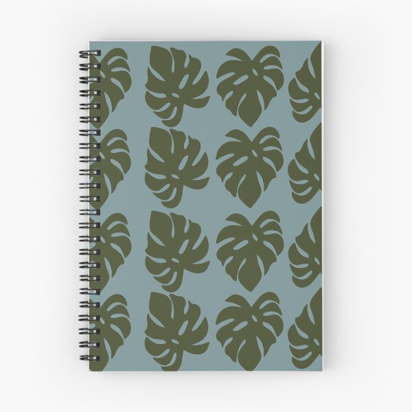 Item preview, Dark Green & Blue Monstera Leaf Pattern designed and sold by WildeandCo.