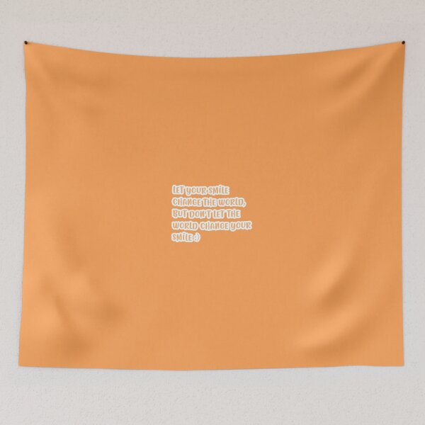 Item preview, orange smile quote designed and sold by vibesdesings.