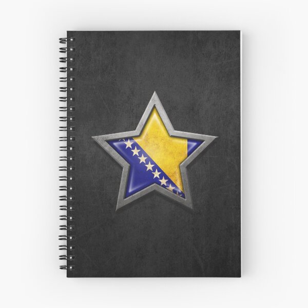 Item preview, Bosnian Flag inside of an Aged and Scratched Star designed and sold by JeffBartels.