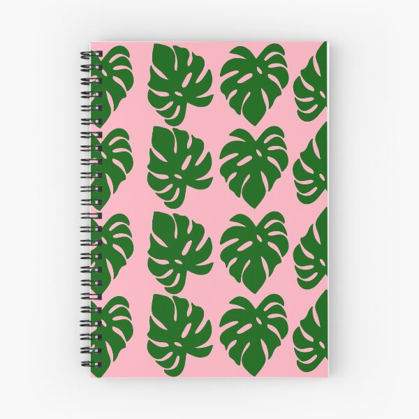 Item preview, Pink & Green Tropical Monstera Leaf Pattern designed and sold by WildeandCo.
