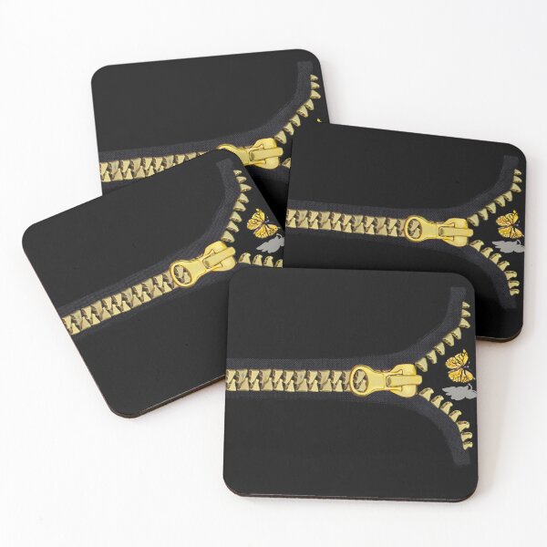 Item preview, Black with gold zipper and butterfly flying out designed and sold by Artonmytee.