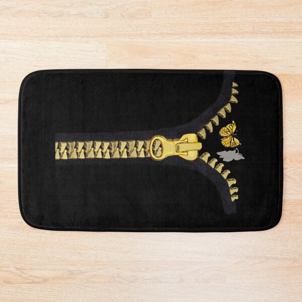 Item preview, Black with gold zipper and butterfly flying out designed and sold by Artonmytee.