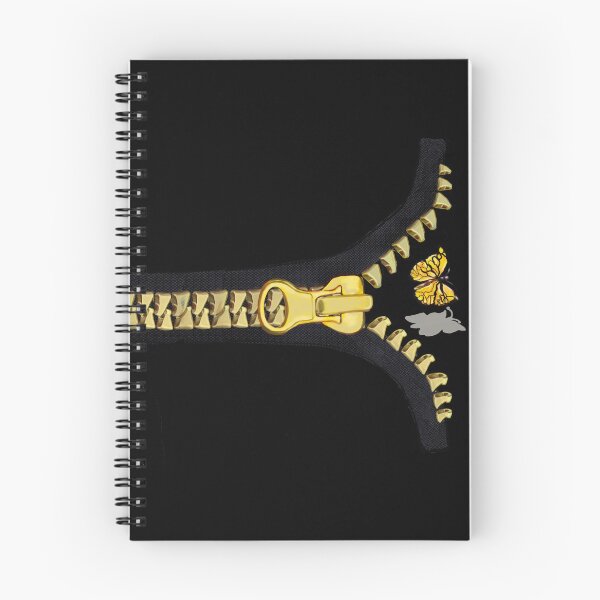 Item preview, Black with gold zipper and butterfly flying out designed and sold by Artonmytee.