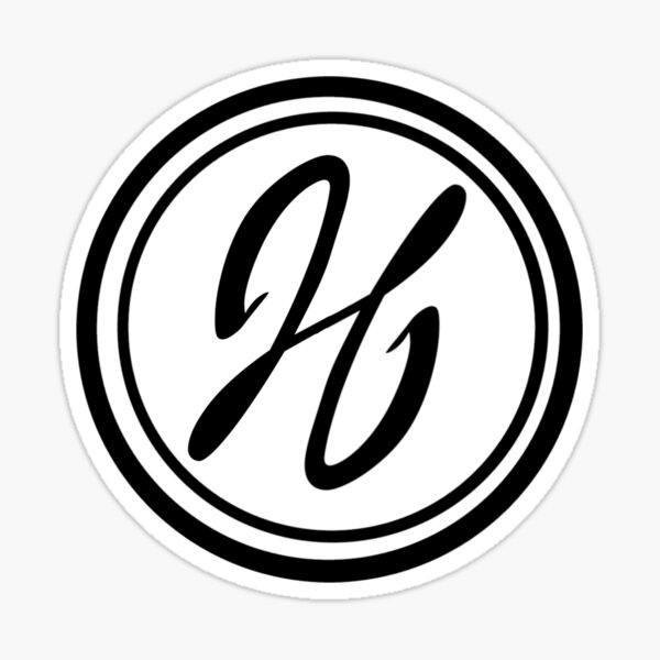 J. J. Hanna Logo in Contrast Sticker