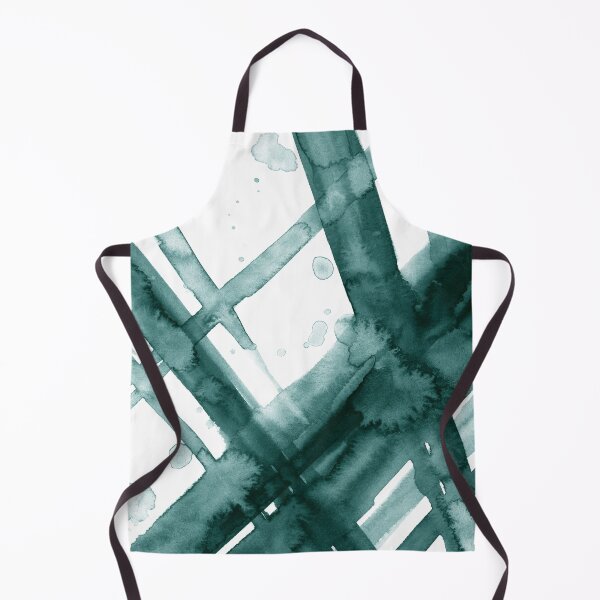 Item preview, Emerald Green Brush Strokes - Abstract Watercolor Painting no.1 designed and sold by lanakat.