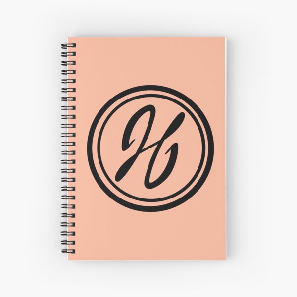J. J. Hanna Logo in Peach Spiral Notebook