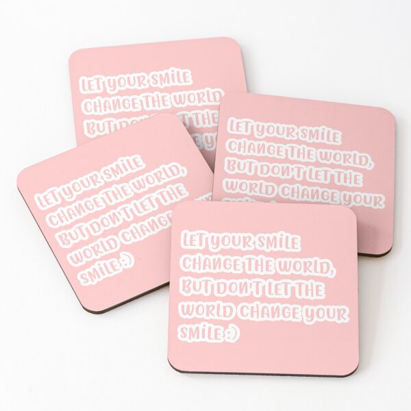 Item preview, pink smile quote designed and sold by vibesdesings.