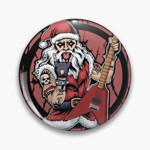 Item preview, Heavy Metal Christmas Metalhead Santa Rock Horns Death Metal designed and sold by DSWShirts.