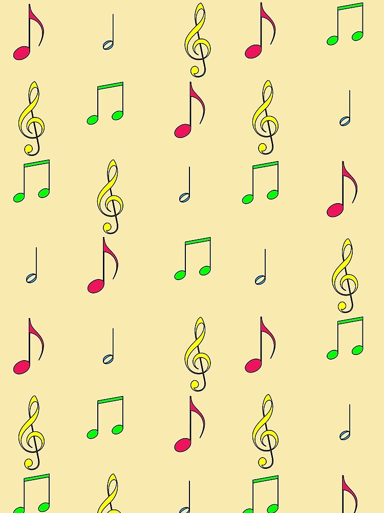 Thumbnail 3 of 3, Scarf, Musical Notes designed and sold by Bobby-Graphics.