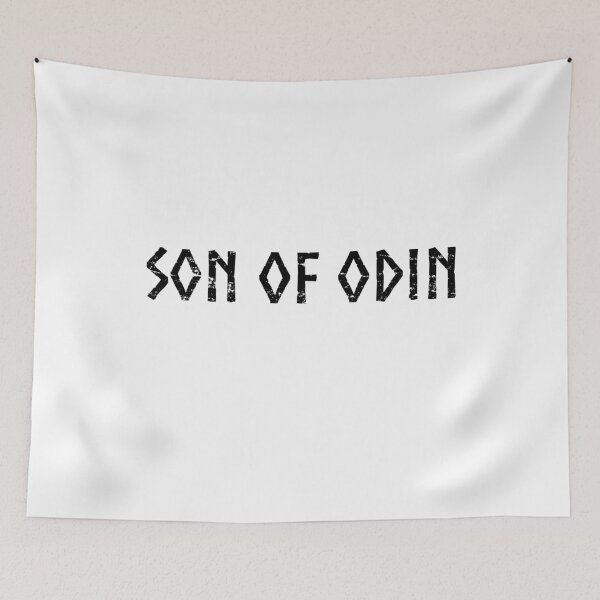 Item preview, Son of Odin Norse Pagan Viking Mythology Black Distressed designed and sold by BluePagan.