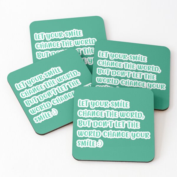 Item preview, green smile quote designed and sold by vibesdesings.