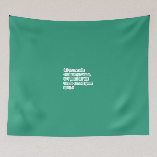 Item preview, green smile quote designed and sold by vibesdesings.