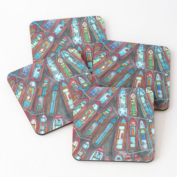 Item preview, Colourful Boats designed and sold by SerenSketches.