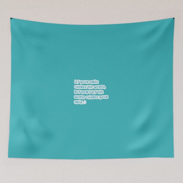 Item preview, teal smile quote designed and sold by vibesdesings.