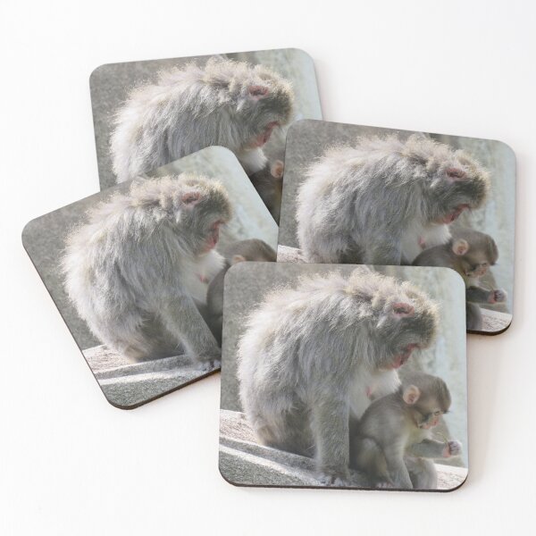 Item preview, Cute mother and baby Japanese Macaque designed and sold by Bill Micklitz.