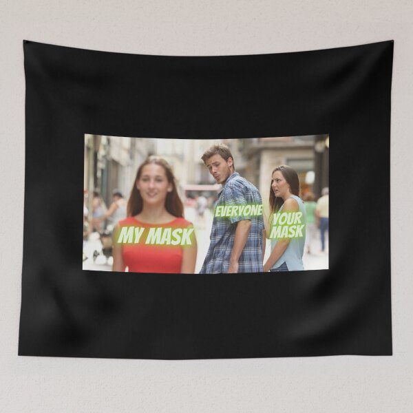 Item preview, Distracted Boyfriend Meme Mask, 2020 Mask, Cool Mask, Reusable Mask, Funny Mask, Meme Mask, Funny Gift, One Size Fits All designed and sold by LoveGiftHub.
