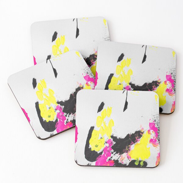 Item preview, Abstracted Pink, Yellow, Black Floral designed and sold by JuicyAnn.