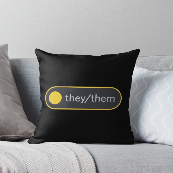 Item preview, They/Them Discord Pronoun Role - Yellow designed and sold by ijanet.
